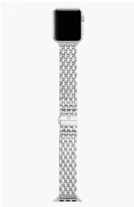 Michele 20mm Apple Watch Bracelet Silver Chrome Watchband . - Picture 1 of 7