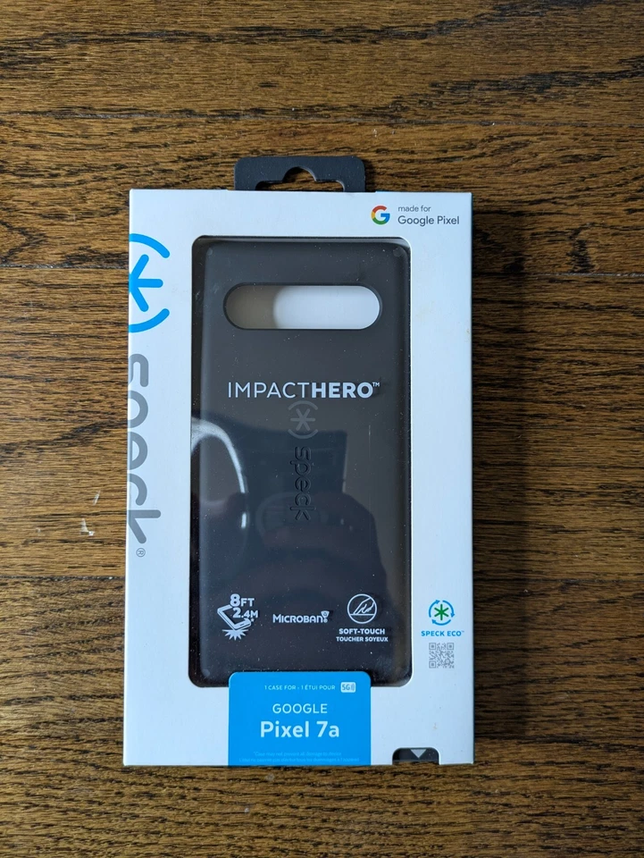 Speck - Funda Impact Hero para Google Pixel 7a - Negra/Gris Pizarra Foto 1 de 1