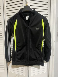 Everlast Track Jacket Kids Boy's Large (10/12) Black Full Zip Sporty Casual A42 - Picture 1 of 10