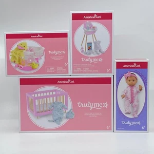 American Girl Little Bitty Baby Doll Brown Hair/Brown Eyes Truly Me Bundle NEW - Picture 1 of 1