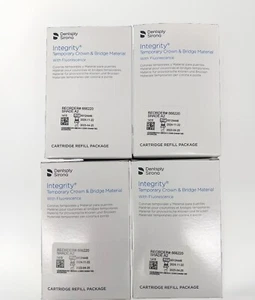 (4) Boxes Dentsply Integrity Temporary Crown and Bridge 76gm Cartridge A2 - Picture 1 of 2