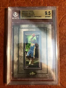 Mini MARCOS Carmelo Anthony 2003-04 Topps Matrix #113 BGS 9,5 LAKERS RAROS - Imagen 1 de 2