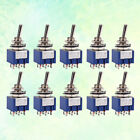 10x Blue SPDT Latching Toggle Switch for Electric Guitar
