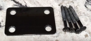 PLACA DE CUELLO DE GUITARRA ARBOR STRAT - PIEZA VINTAGE NEGRA - Imagen 1 de 9