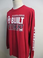 Mens University of Oklahoma OU Sooners XII 2017 Football Champions T-Shirt Sz XL