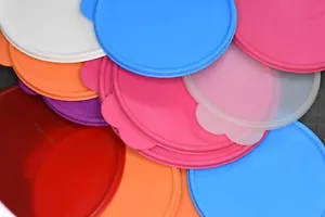 Coperchi di ricambio scheda farfalla tupperware colorati C, X e Y - Foto 1 di 2