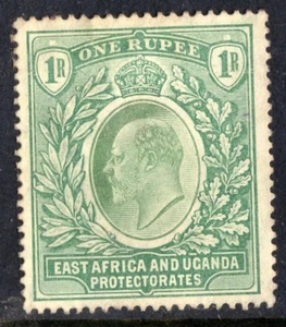 ÁFRICA ORIENTAL Y UGANDA EDVII 1907 1r verde Sg 26 montado como nuevo - Imagen 1 de 2
