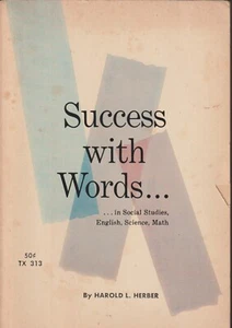 Success With Words - Harold L. Herber (Paperback, 1964) - Picture 1 of 2