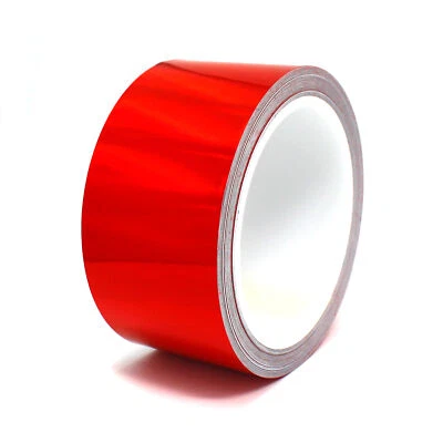 10m Zierstreifen 50mm Hologramm Rot Auto Motorrad Dekorstreifen Seitenstreifen - Bild 1 von 4
