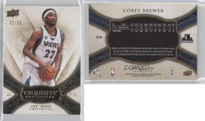 2008-09 Exquisite Collection Gold /50 Corey Brewer #56