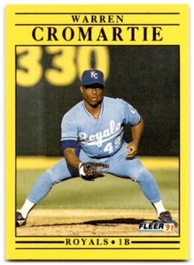 Warren Cromartie 1991 Fleer Update #U-25 Kansas City Royals - Picture 1 of 2