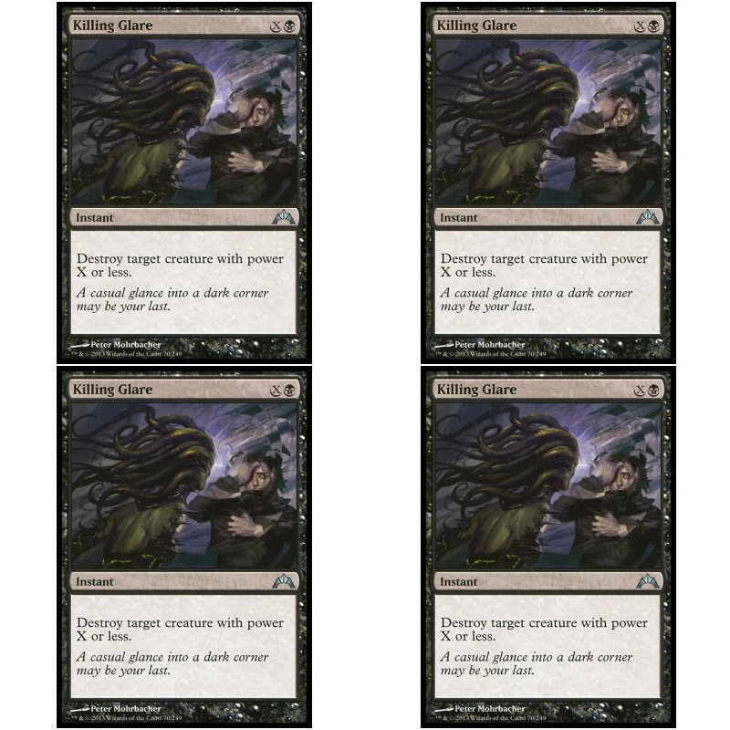 4 x KILLING GLARE NM Gatecrash mtg Black - Instant Unc - Image 1 of 1