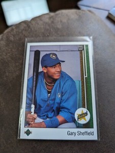 1989 Upper Deck 13 Gary Sheffield   Milwaukee Brewers  RC Baseball Card