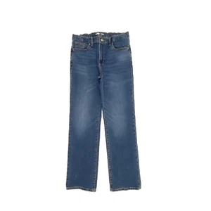 Old Navy Straight Leg Adjustable Waist Boy's size 16 Medium Wash Blue Denim jean - Picture 1 of 4