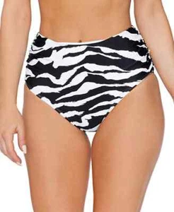 Island Escape High-Waist Bikini Swim Bottom,n Black, 16 - Picture 1 of 3
