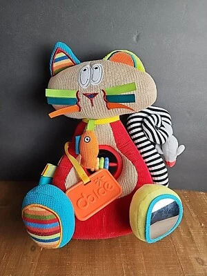 Centro de actividades sensoriales infantiles Dolce Gatito Gato Peluche Sonajero 17′′ Foto 1 de 4