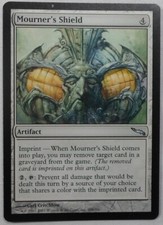 MAGIC THE GATHERING MTG 2003 MIRRODIN MOURNER'S SHIELD ARTIFACT CARD