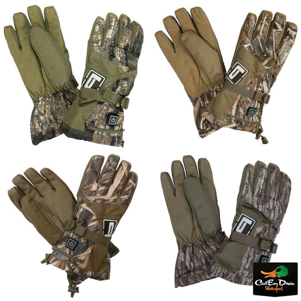 NEW BANDED H.E.A.T INSULATED CAMO HUNTING GLOVES - B1070008 - ELECTRIC -  - Image 1 of 1
