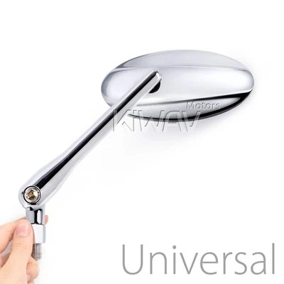 rétroviseurs ULTRA chromé oval CNC aluminum pour Yamaha V-Max Bulldog Road Star - Photo 1/4