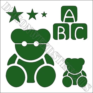 12 Zoll x 12 Zoll klare Kunststoffschablone - Baby Teddybär (MB188) (0,007 Zoll) - Bild 1 von 2