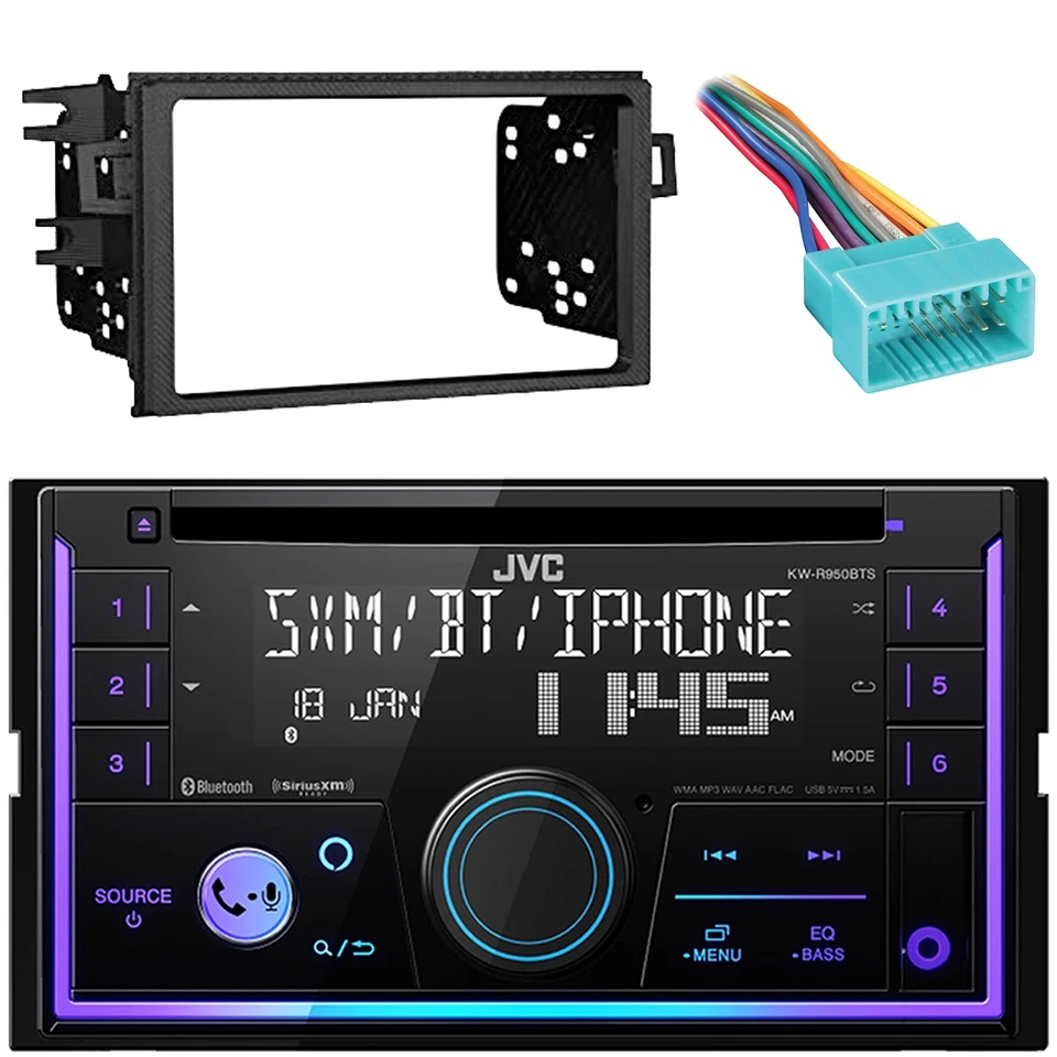 JVC KW-R950BTS AM/FM Radio Receiver, Install Radio Kit, Wiring Harness (98-2002) - Изображение 1 из 4