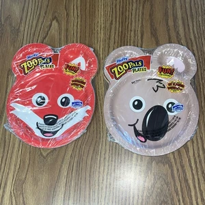 VTG Hefty Zoo Pals Plates New 8 Each Red Fox & Koala Bear? Factory Sealed - Picture 1 of 7