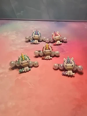 Juego de 5 pinzas para el pelo unicornio y perlas Foto 1 de 4