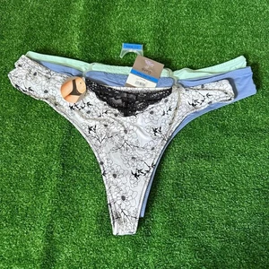 Secret Treasures 3 Pack No Show Thong Microfiber Panties Plus Size XXXL NEW - Picture 1 of 9