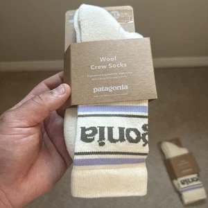 Patagonia Wool Crew Socks Men Pine Needle Green - Picture 1 of 8