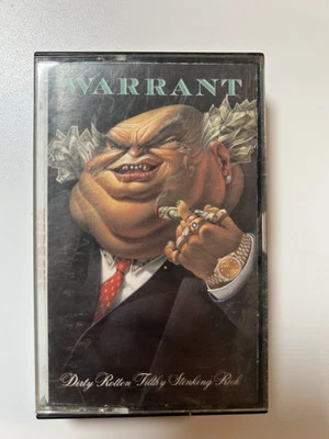 Warrant - Dirty, Rotten Filthy Stinking Rich 1989 US Cassette, Album Columbia ￼ - Image 1 of 4