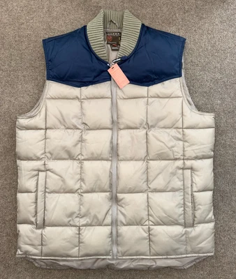 Chaleco Roper Para Hombres L Acolchado Puffer Nylon Relleno de Poli Ropa de Trabajo Occidental Exterior Cremallera Foto 1 de 4