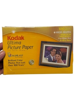Kodak Ultima High Gloss 4x6" Photo Paper for inkjet printer 100 sheet package - Image 1 of 3