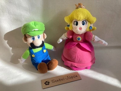 Mario Party 5 LUIGI Muñeca de Peluche Melocotón Pequeña Sanei Hudson Suave 2003 Nintendo 7.5" Foto 1 de 4