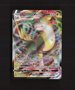 Tarjeta holográfica Pokémon Boltund VMAX 104/264 Fusion Strike ultra rara casi nueva - Imagen 1 de 10