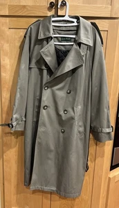 Lauren Ralph Lauren Herren Trenchcoat oliv Größe 42R - strapazierfähig Profi - Bild 1 von 8