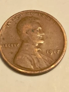 1917 Lincoln Wheat Cent DDO Error Coin - Picture 1 of 9