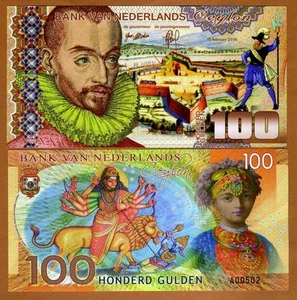 Netherlands Ceylon, 100 Gulden, 2016, Private Issue Polymer, UNC - Picture 1 of 1