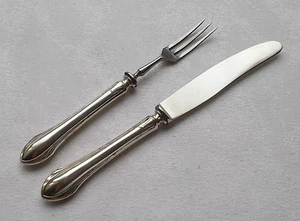 *RAR* Wunderschönes Obstpaar F. Adler für Wilkens 800er Silber Jugendstil - Bild 1 von 3