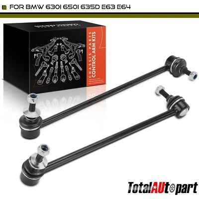 2 件稳定杆链接适用于宝马 645Ci 2004 - 2005 650i 2006 - 2010 前左右 — 第 1/4 张图片
