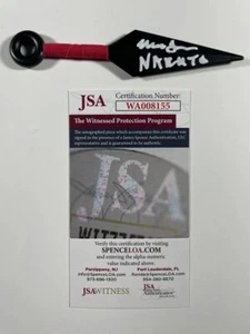 Maile Flanagan Signed Naruto Shippuden 5" Kunai Knife A Autograph JSA COA - Picture 1 of 2