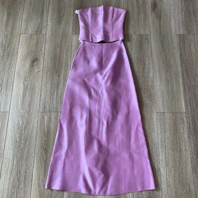 Vestido de graduación vintage Y2K años 90 corsé pastel Jessica McClintock hada formal 2 piezas Foto 1 de 4