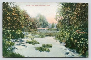 Scenic View Landa Park New Braunfels Texas c1907 Sigmund Lansdorf DB Postcard - Picture 1 of 4