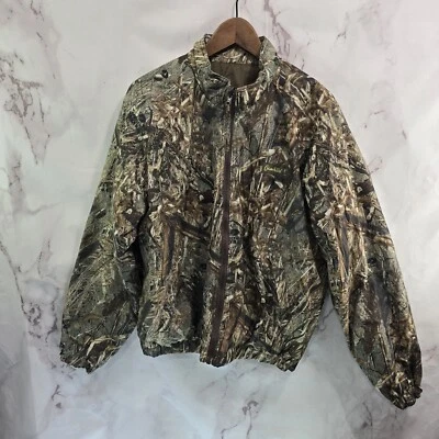 Gamehide Jacket Mens Medium Camo Grassland Mossy Oak Duck Blind Hunting Coat Vtg - Image 1 of 4