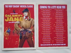 CALAMITY JANE Live theatre event 2025 Tour of UK & IRELAND Promo tour flyers x 2 - Picture 1 of 3