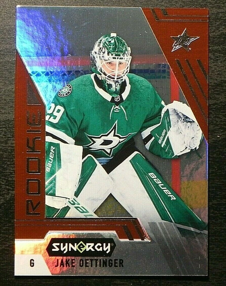 2020-21 20/21 Synergy ROOKIE RED BOUNTY CODES #107 Jake Oettinger Dallas Stars - Image 1 of 2