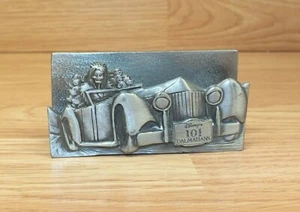 Disney's 101 Dalmatians Silver Tone Pewter Desktop Business Card Holder - Picture 1 of 4