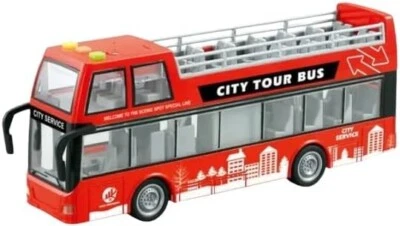 YSAMAX Double Decker Bus Toy With Light And Sound, Endless Fun