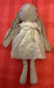 Jellycat London Jolie Bunny Hase hellbraun beige Glitzer Kleid Stofftier Spielzeug - Bild 1 von 4
