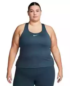 Nike Plus Size Active Medium-Support Padded Sports Tank Top Women's 1X Pullover - Picture 1 of 15