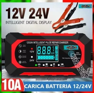 Caricabatteria Auto 12V 10A - 24V 5A Carica Ripara Batteria Moto Camper Barca - Imagen 1 de 21